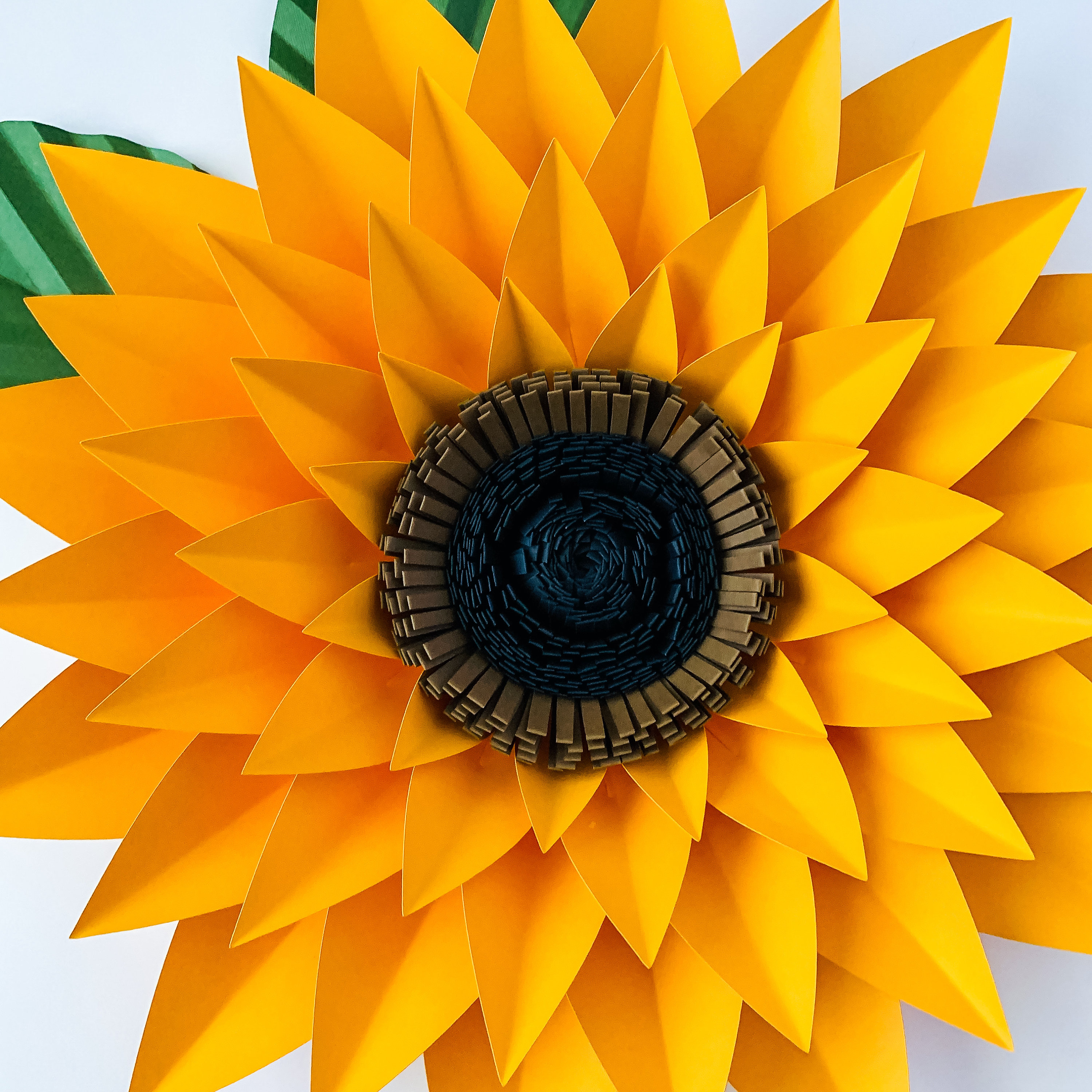 SVG DXF PNG Petal 44 Sunflower Paper Flower Template Diy Cricut and