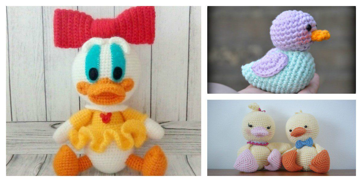 10 Free Amigurumi Duck Crochet Patterns | Crochet, Crochet patterns