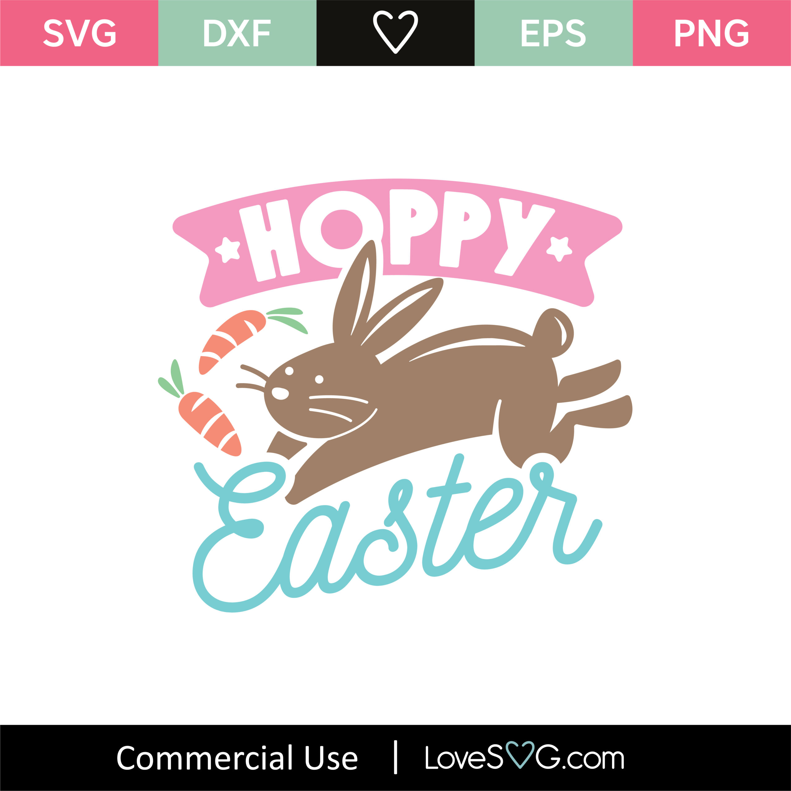 Hoppy Easter SVG Cut File - Lovesvg.com