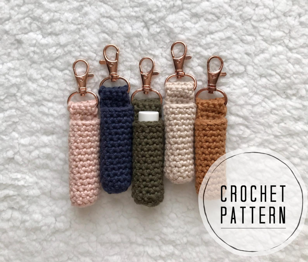 Crochet Pattern Lip Balm Key Chain Chapstick Holder Crochet | Etsy