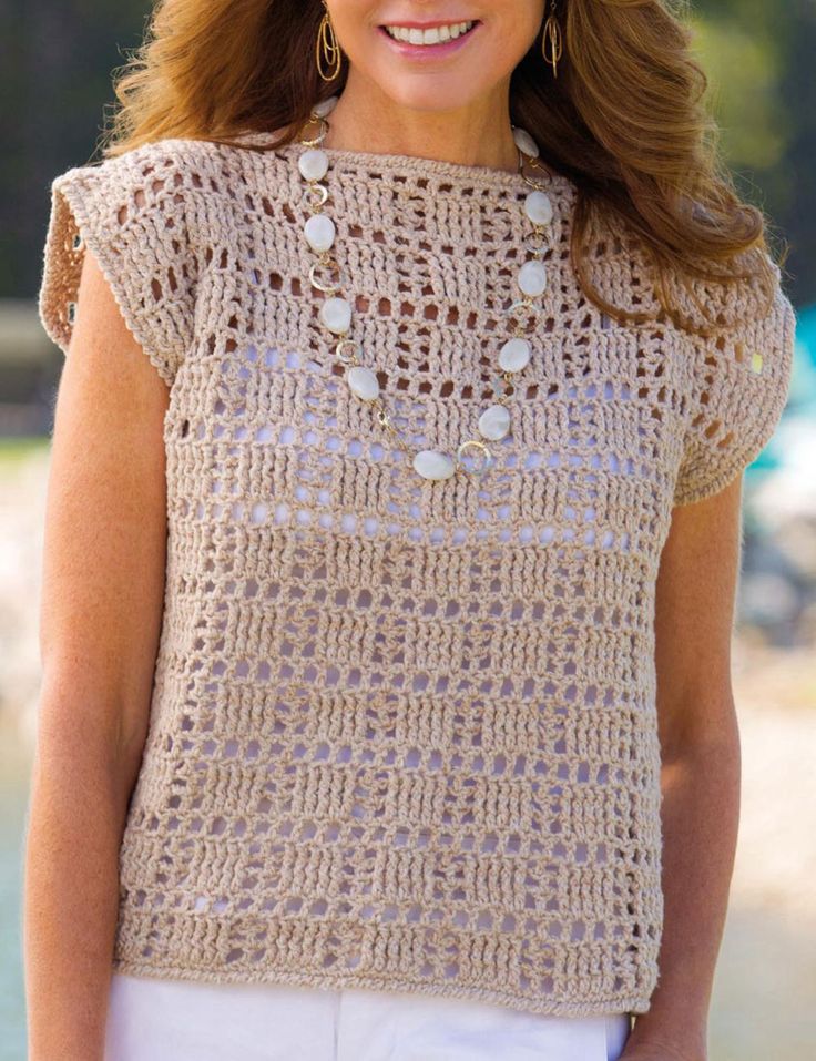 754 best crochet - tops/vest/ images on Pinterest | Crochet clothes