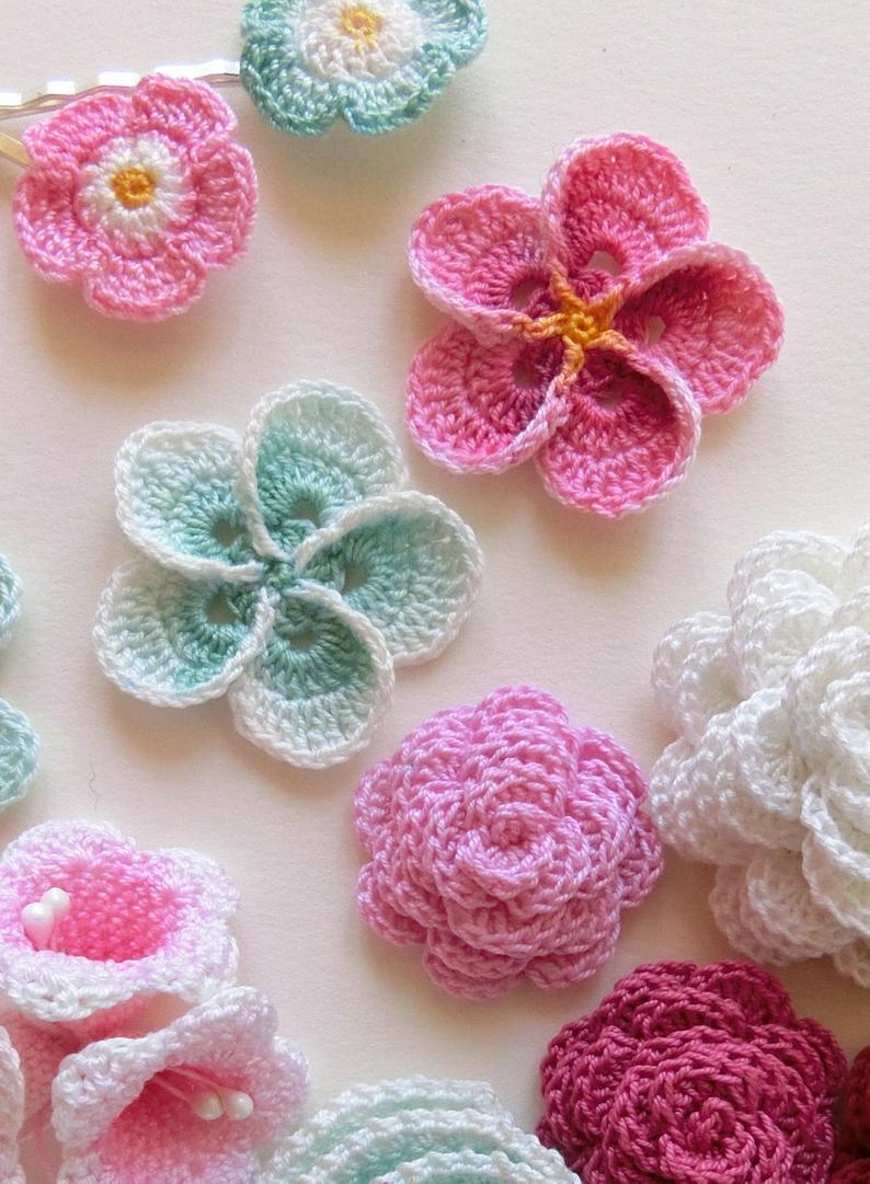 Easy Crochet Flower Pattern Crochet Flower Pattern Crochet Plumeria